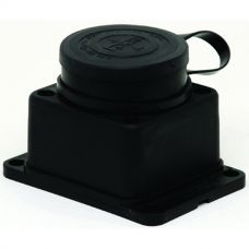 Розетка кабельная наружной установки IP44 16A 2P+E каучук Омега