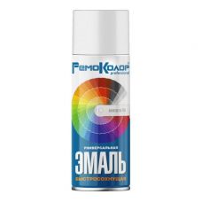 Эмаль универсальная акриловая, БЕЛАЯ глянцевая, 520мл